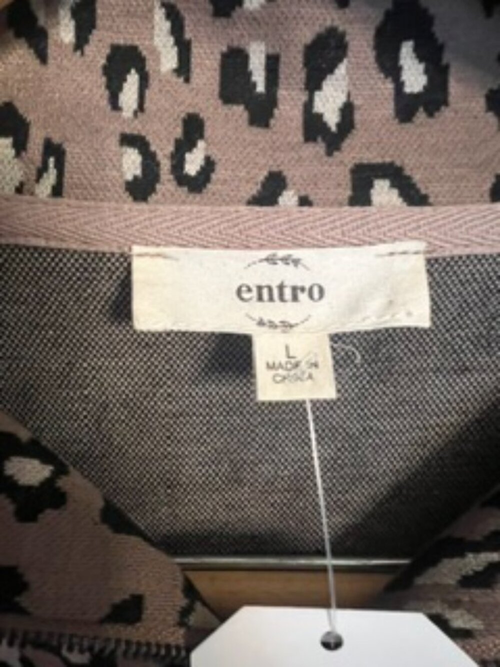 Entro leopard print short knit dress New with Tags - Picture 4 of 4